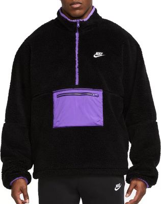 Nike Men's 1/2-Zip Anorak Club Fleece Sherpa Jacket