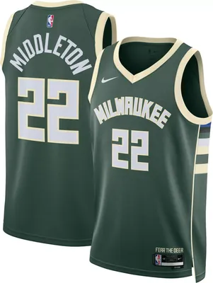 Nike Men's Milwaukee Bucks Khris Middleton #22 Dri-FIT Swingman Jersey