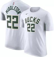 Nike Men's Milwaukee Bucks Khris Middleton #22 T-Shirt