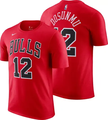 Nike Men's Chicago Bulls Ayo Dosunmu #12 Red T-Shirt