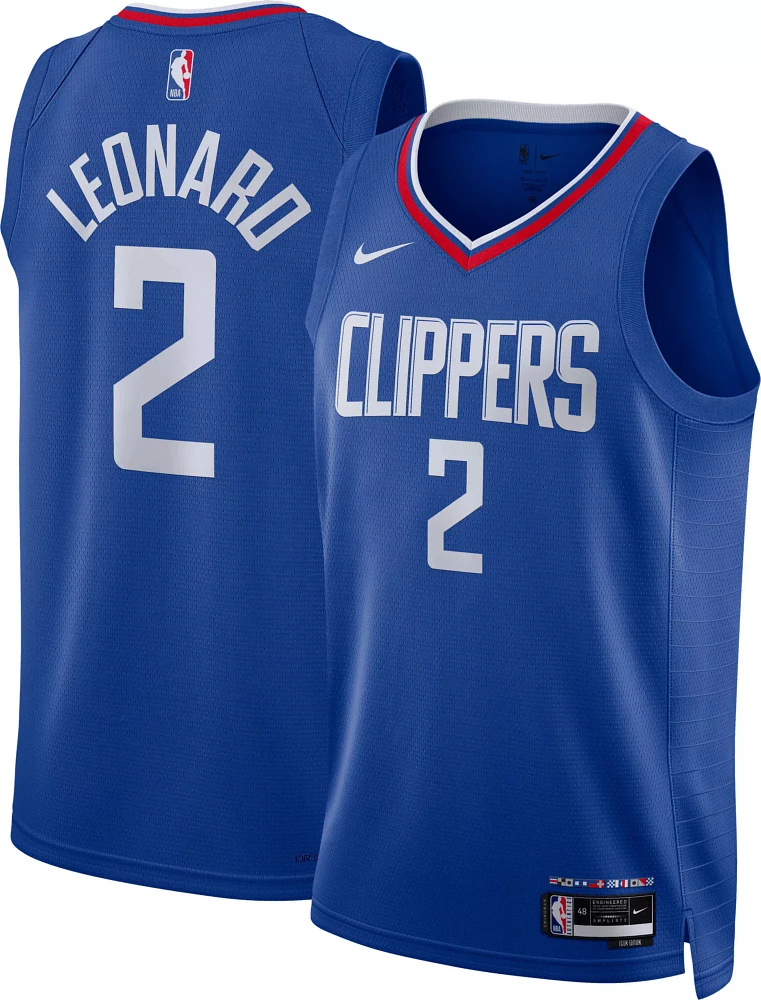 Nike Men's Los Angeles Clippers Kawhi Leonard #2 Blue Dri-FIT Swingman Jersey