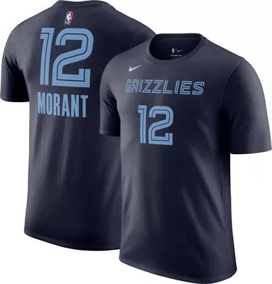Nike Men's Memphis Grizzlies Ja Morant #12 Navy T-Shirt