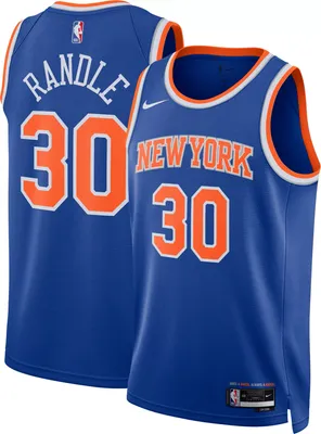 Nike Men's New York Knicks Julius Randle #30 Blue Dri-FIT Swingman Jersey