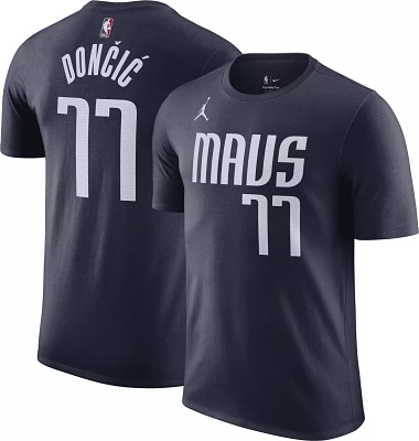 Nike Men's Dallas Mavericks Luka Doncic #77 Navy T-Shirt