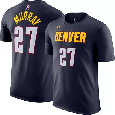 Nike Men's Denver Nuggets Jamal Murray #27 Navy T-Shirt