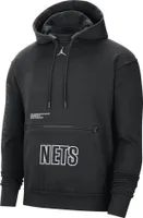 Nike Men's Brooklyn Nets Black Fleece Courtside Statement Hoodie