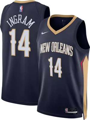 Nike Men's New Orleans Pelicans Brandon Ingram #14  Navy Dri-FIT Swingman Jersey