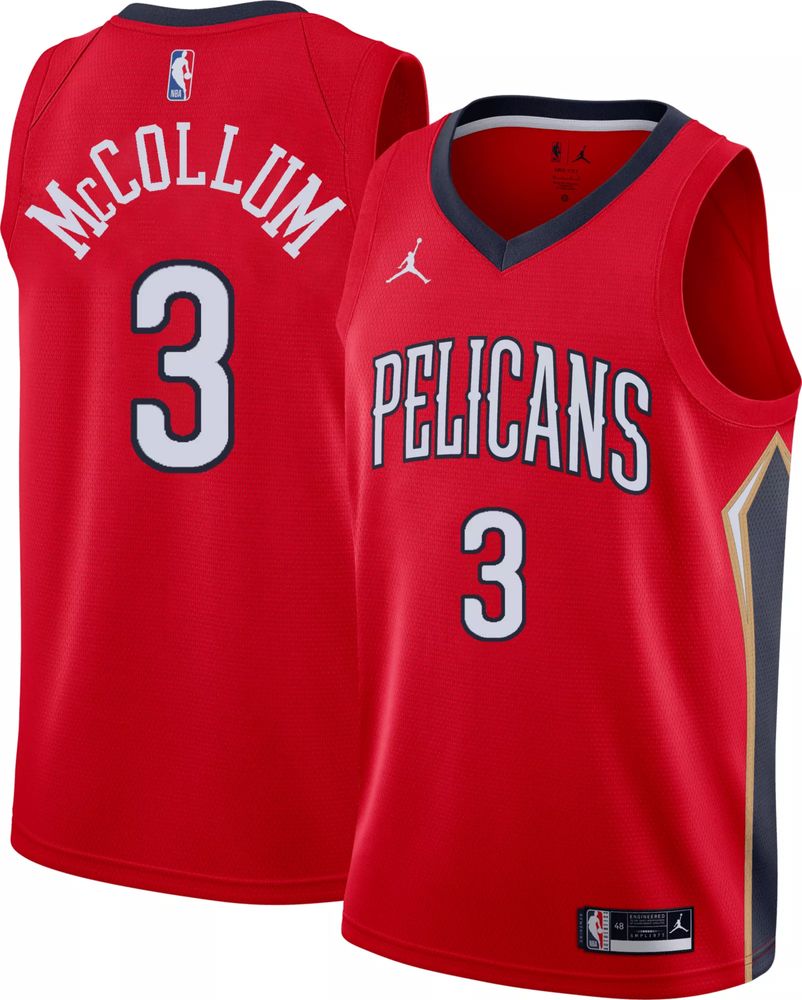 Nike Men's New Orleans Pelicans Zion Williamson #1 White Dri-Fit Swingman Jersey, Small
