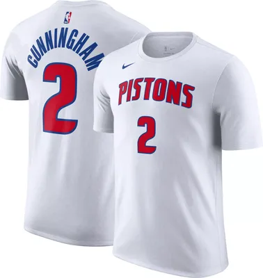 Nike Men's Detroit Pistons Cade Cunningham #2 White T-Shirt