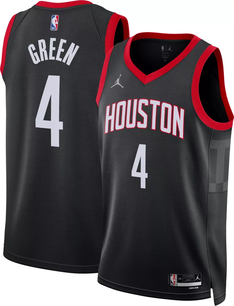 Nike Men's Houston Rockets Jalen Green #4 Black Dri-FIT Swingman Jersey