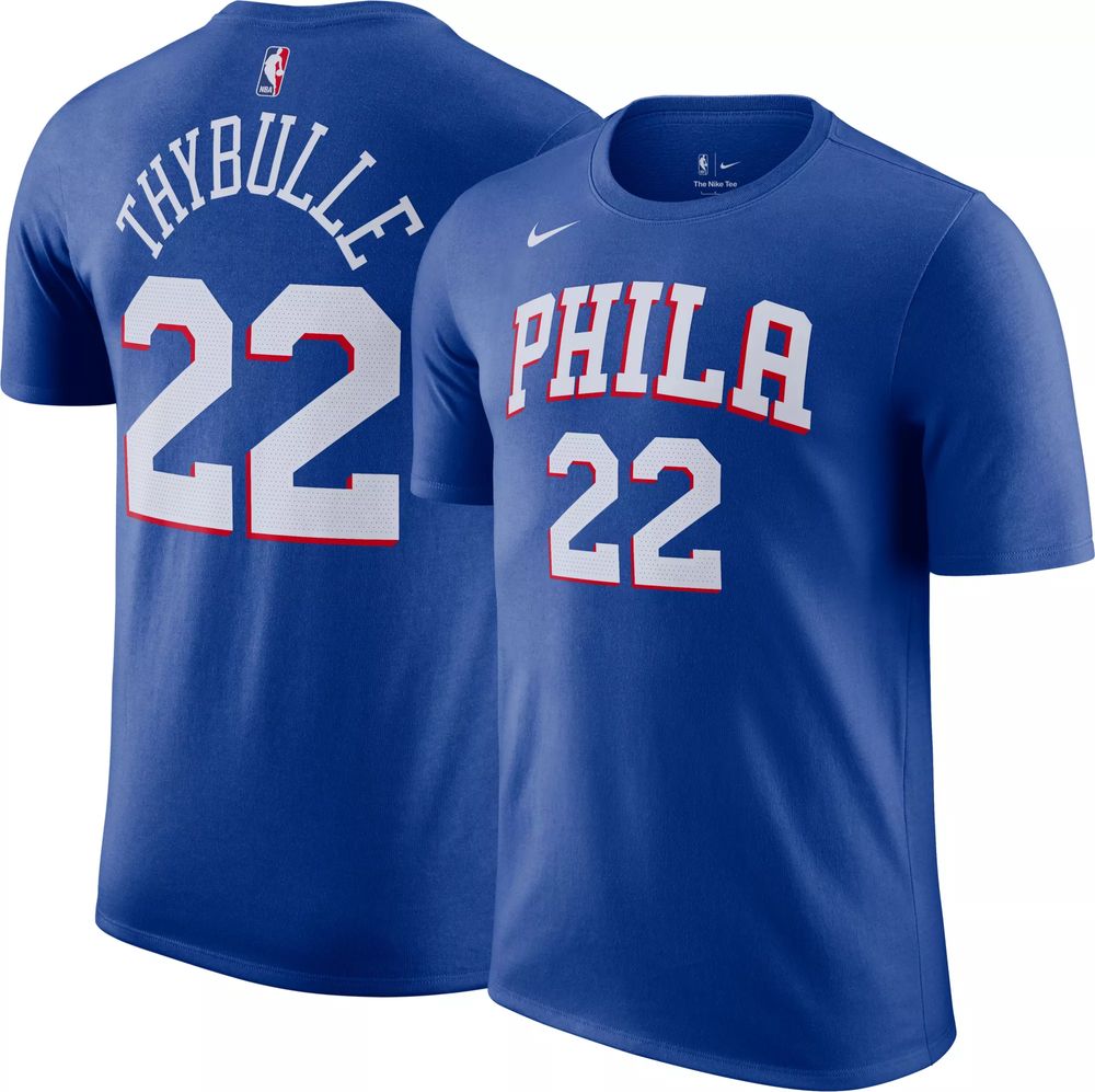 Philadelphia 76ers Courtside City Edition Women's Nike NBA T-Shirt.