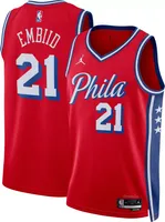 Nike Men's Philadelphia 76ers Joel Embiid #21 Red Dri-FIT Swingman Jersey