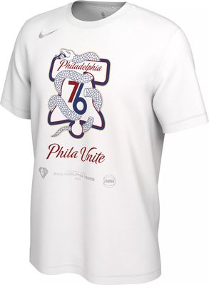 Addidas Philadelphia 76ers Basketball Playoffs Phila Unite T-Shirt Men's XL
