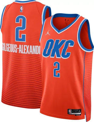 Jordan Men's Oklahoma City Thunder Shai Gilgeous-Alexander #2 Orange Dri-FIT Swingman Jersey