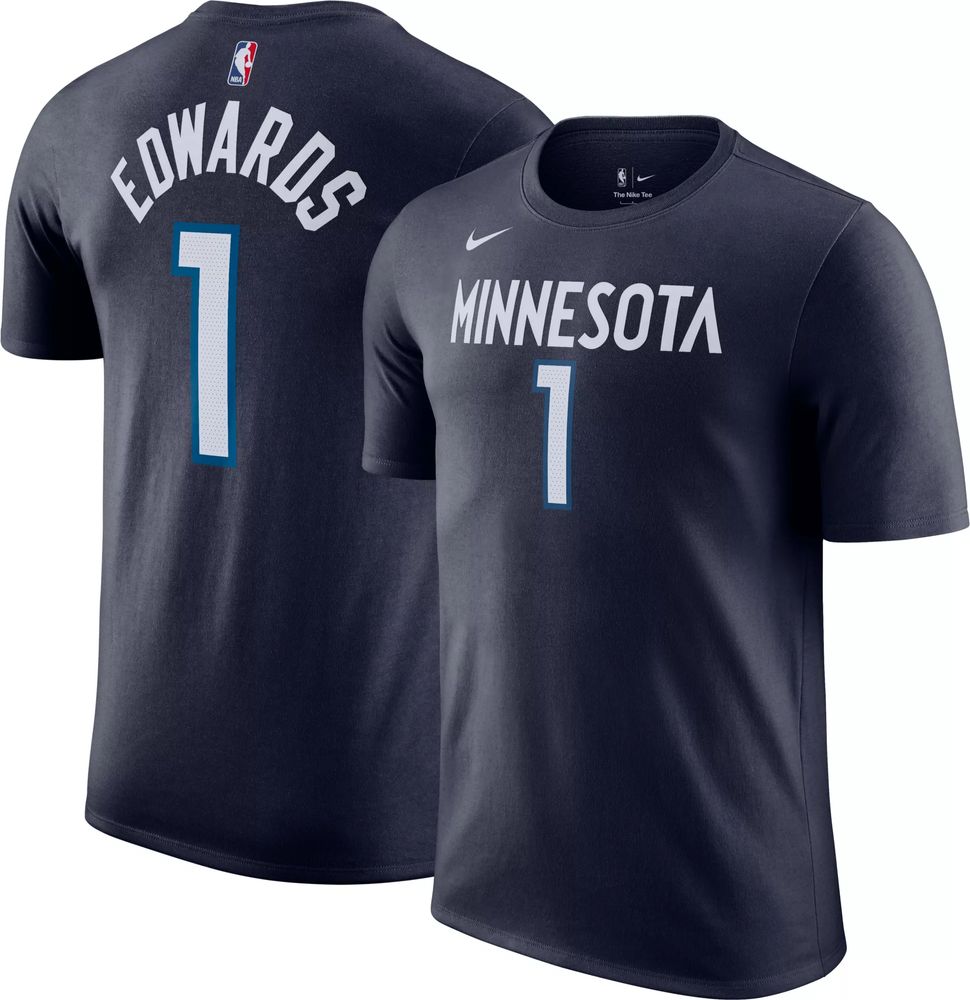 Nike Men's 2021-22 City Edition Minnesota Timberwolves Blue Dri-Fit Swingman Shorts, Small
