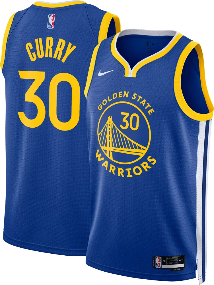 Nike Men's Golden State Warriors Stephen Curry #30 Blue Dri-FIT Swingman Jersey