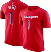 Nike Men's Washington Wizards Johnny Davis #1 Red T-Shirt