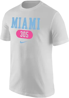 Nike Men's Miami 305 Area Code White T-Shirt