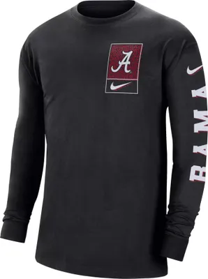 Nike Men's Alabama Crimson Tide Black Max90 Long Sleeve T-Shirt