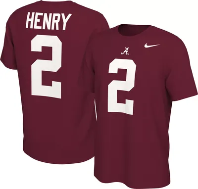 Nike Men's Alabama Crimson Tide Derrick Henry #2 Crimson Football Jersey T-Shirt