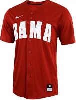 Nike Men's Alabama Crimson Tide Full Button Replica Baseball Jersey