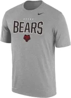 Nike Men's Brown University Bears Grey Dri-FIT Cotton T-Shirt