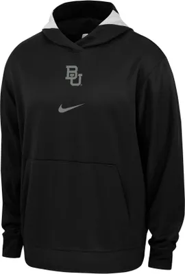 Nike Men's Baylor Bears Black Spotlight Basketball Dri-FIT Pullover Hoodie