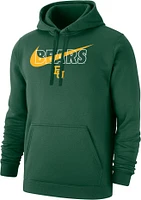 Nike Men's Baylor Bears Green Club Fleece Wordmark Pullover Hoodie