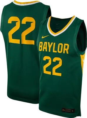 Nike Men's Baylor Bears #22 Green Replica Basketball Jersey