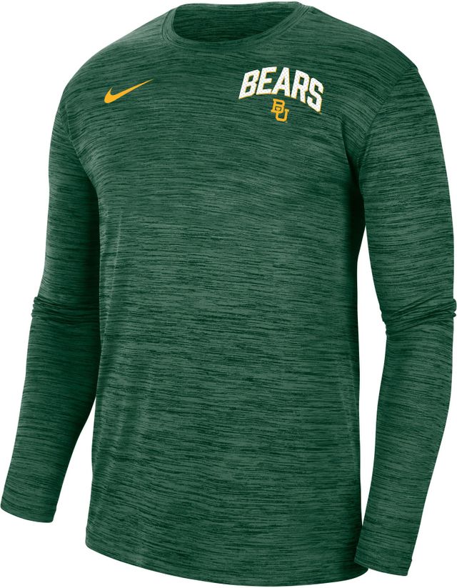 Lids Baylor Bears Nike Velocity Performance Long Sleeve T-Shirt - Green