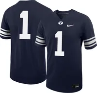 Nike Men's BYU Cougars #1 Blue Untouchable Game Football Jersey