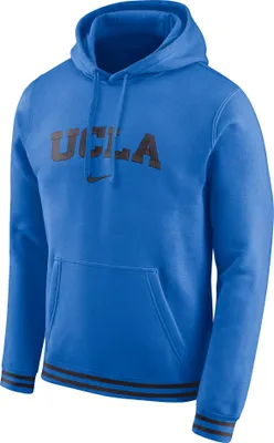 Nike Men's UCLA Bruins True Blue Retro Fleece Pullover Hoodie