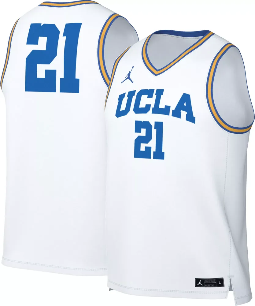 Jordan Men's UCLA Bruins #21 White Replica Basketball Jersey