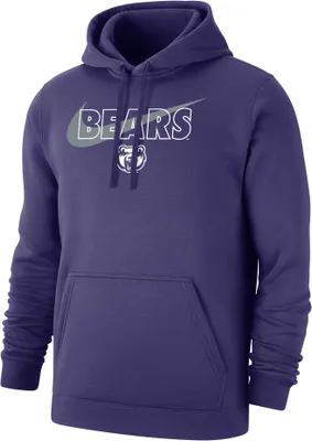 Nike Men's Central Arkansas Bears  Purple Club Fleece Wordmark Pullover Hoodie