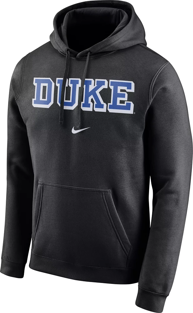 Nike Men's Duke Blue Devils Black Club Arch Pullover Fleece Hoodie