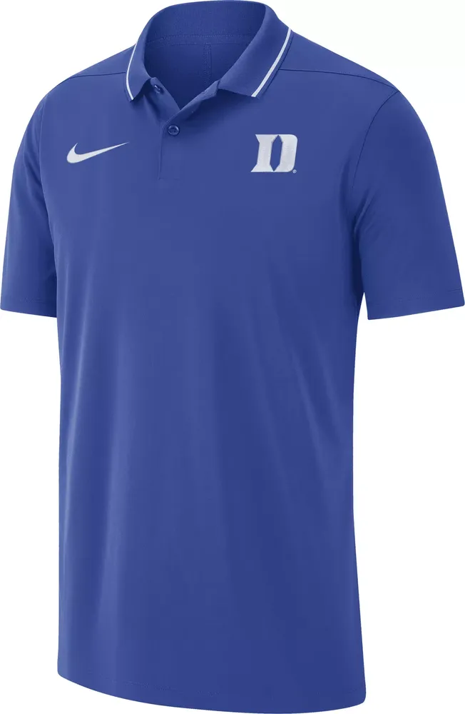 Nike Men's Duke Blue Devils Dri-FIT Football Sideline Coaches Polo