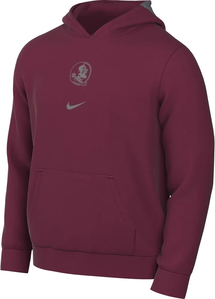 Nike Men's Florida State Seminoles Garnet Spotlight Basketball Pullover Hoodie