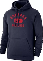 Nike Men's Gonzaga Bulldogs Blue Club Fleece Wordmark Pullover Hoodie