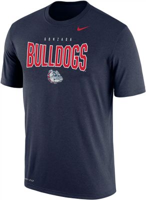 Nike Men's Gonzaga Bulldogs Blue Dri-FIT Cotton T-Shirt