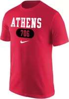 Nike Men's Georgia Bulldogs Red Athens 706 Area Code T-Shirt