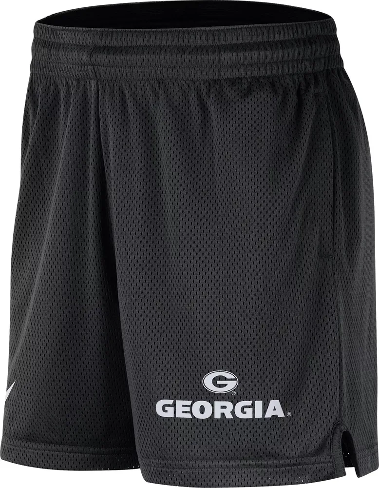 Nike Men's Georgia Bulldogs Black Dri-FIT Knit Mesh Shorts