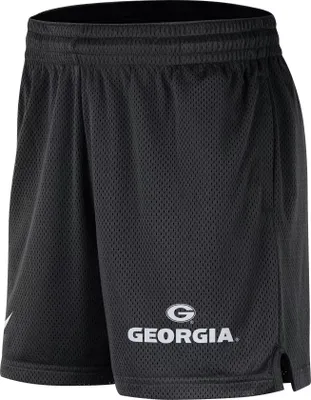 Nike Men's Georgia Bulldogs Black Dri-FIT Knit Mesh Shorts