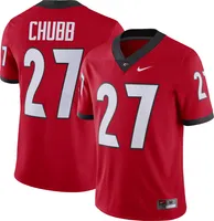 Nike Men's Georgia Bulldogs Nick Chubb #27 Red Dri-FIT Game Football Jersey