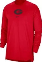 Nike Men's Georgia Bulldogs Red Spotlight Basketball Long Sleeve T-Shirt