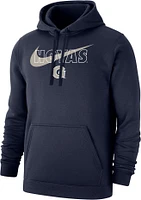 Nike Men's Georgetown Hoyas Blue Club Fleece Wordmark Pullover Hoodie