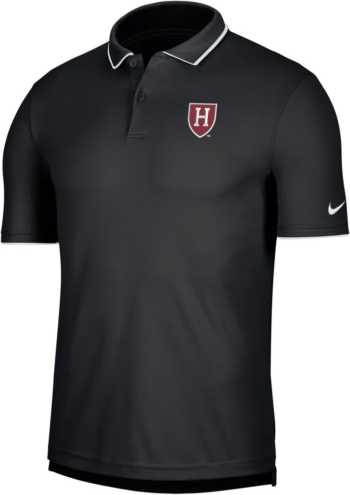 Nike Men's Harvard Crimson Black UV Collegiate Polo