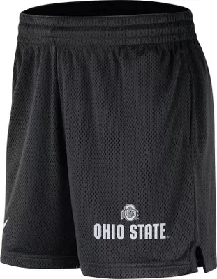 Nike Men's Ohio State Buckeyes Black Dri-FIT Knit Mesh Shorts