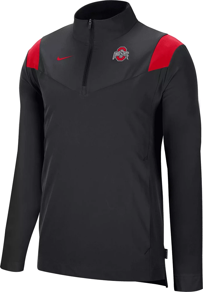 Nike Men's Ohio State Buckeyes Black Football Sideline Coach Lightweight Jacket