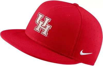 Nike Men's Houston Cougars Red Aero True Baseball Fitted Hat