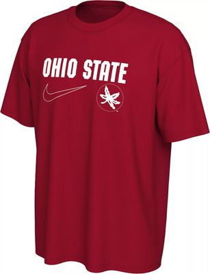 Nike Men's Ohio State Buckeyes Scarlet Max90 T-Shirt